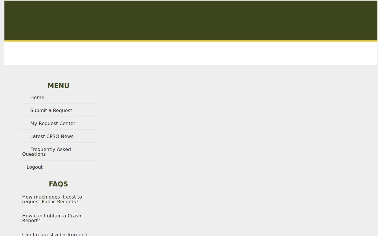 Calcasieu Parish sheriff public records request page used for warrant and case questions